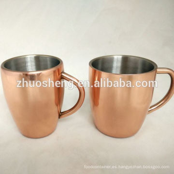 taza de café con doble pared de cobre printimg